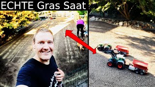 ECHTE Gras-Ansaat - Lets Play RC Farming #29 | DUAL Streuen