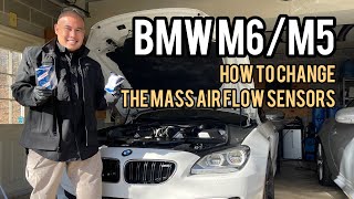 BMW M6/M5/M8 - How to to Change, Replace and Clean the BMW Mass Air Flow Sensors (MAF)