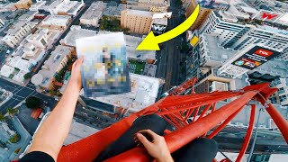 HUGE Announcement From The TALLEST Crane in Hollywood 😲