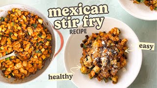 Mexican Stir Fry RECIPE | One of our healthy weekly staples! easy meal prep dinner idea