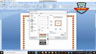 How to set borders in ms word , page border setting in ms word page border art