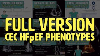 〖Echocardiography〗 Clinical phenotypes of HFpEF (full version) 💖