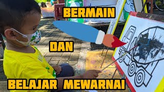 Bermain dan Belajar Mewarnai 🏃🖌️ di Lapangan Beran | Bangunsari | Dolopo | Madiun