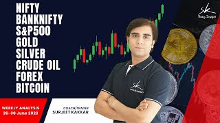 Mastering the Markets: 26-30 June 23 NIFTY BANKNIFTY S&P500 GOLD SILVER CRUDE OIL FOREX & BITCOIN