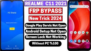 Realme C11 2021 FRP Bypass Latest Security 2024 | RMX3231 Google Account Bypass (Without PC) - 100%