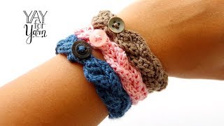 How to Make a Braided Crochet Bracelet | Yay For Yarn