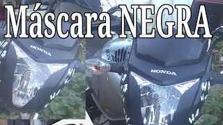 Como Fazer máscara NEGRA no Farol da 160 . MotoVlog LohanDoGrau