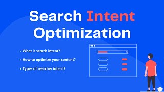 How to Optimize for Search Intent? Search Engine Optimization