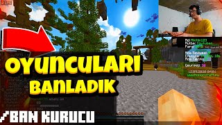 OYUNCULARI BANLADIK -!!!minecraft skyblock