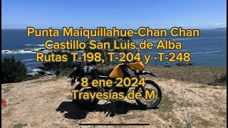 Ruta Valdiviana Norte: Caletas de Mehuin y Mississipi-Punta Maiquillahue. En moto.COMPLETA. 8ene2024