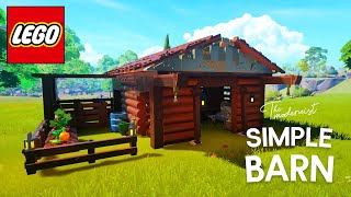 Fortnite Lego: Simple Barn Tutorial!