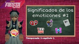 Significados secretos de los emoticones 2 😏 | Fortnite Fiesta Magistral