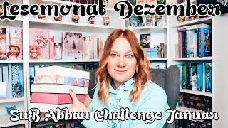 Lesemonat Dezember | Lesechallenge Januar | SuB Abbau | rubyredbooks