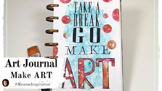 Word Art - 🎨 Beginner friendly art journal page 🎨 - Mission Inspiration challenge