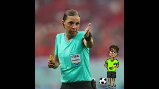 First Female Referee to Officiate a Men’s World Cup Match #football #soccer #footballshorts #fifa