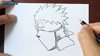 Como dibujar a Kakashi Hatake