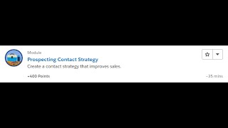 Prospecting Contact Strategy [Salesforce Trailhead Answers]