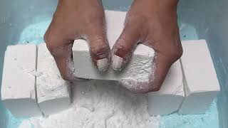 ❄️⛄Snowy Crunchy Blocks! Plain Jane Gym Chalk Crush - Satisfying Relaxing Stress Relief ASMR Edit⛄❄️