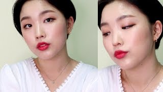 숏컷에 잘 어울리는 레드립 메이크업/Red Lips Makeup ｜CQ 씨큐