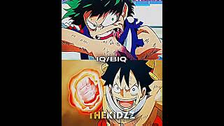 Deku vs Luffy#shorts #animeedits