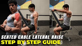 How to: Seated Cable Lateral Raise | BEST GUIDE | Grow Bigger Side delts fast | Atlasthetics