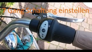 Shimano Nexus 7 Gang Nabenschaltung einstellen