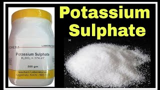 Potassium Sulphate salt| Colour| aqueous solution| K2SO4| Properties| Chemistry Practical