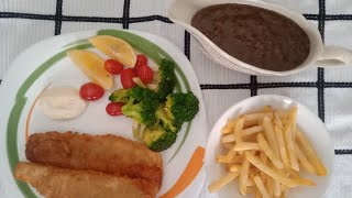 Fish n Chips dan Sos Lada Hitam #mystyle