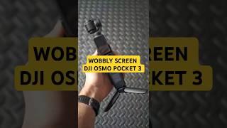 Wobbly & clicky screen.Have you noticed this? #djipocket3 #osmo #osmopocket3 #dji #vlogger #settings