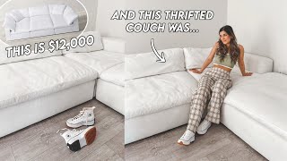 I THRIFTED MY DREAM COUCH *this is the ultimate furniture hack*