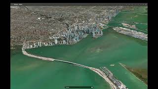 Flyover - Miami via Apple Maps 3D