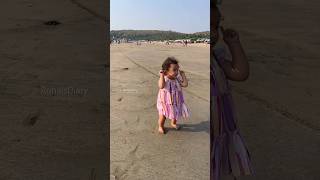 Baby fun on beach #goa #travel #babyvideos #cute #baby #babygirl #shortsvideo