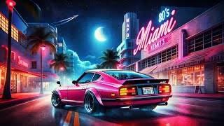 80s Miami Nights | Retro Lofi Synthwave Mix | 80's Neon Dreams