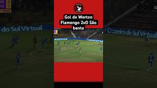 Gol de Werton, Flamengo 2x0 São Bento #flamengo #gol #shorts #shorts #futebol #shortvideo #copinha