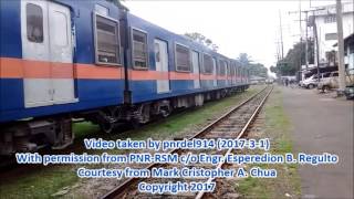 66 - PNR DEL 916 Hauling EMU 203 Set 8 Entering Manila Yard