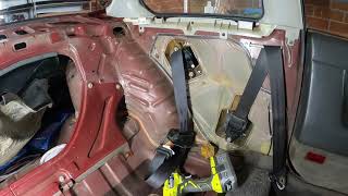 Painting the trunk and rear bumper. interior trims and carpet removal  on Honda Prelude 3rd Gen 1989