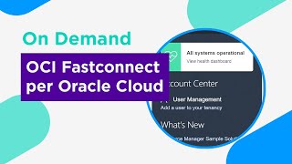 Colt On Demand e OCI FastConnect per Oracle Cloud