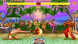 Super Street Fighter II: The New Challengers (Sagat Hardest Fight) Android Super Nintendo Gameplay