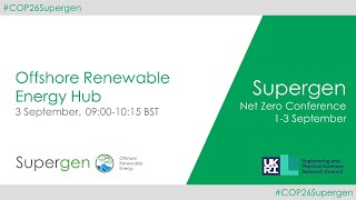 Offshore Renewable Energy Hub - Supergen Net Zero Conference