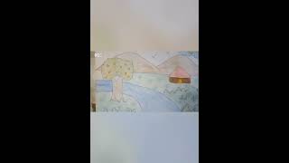 Scenery Drawing 🏞️🎨🎨🖌️🖌️🖌️||@ SI ALON