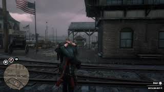 Red Dead Redemption 2_devils has a close encounter with a train