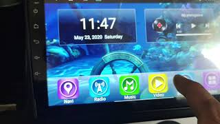 Installed Android Head Monitor for KIA PICANTO