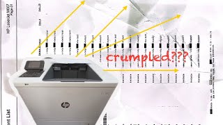 HP laserjet M607 | crumpled prints