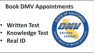 How to book DMV Appointment Online | Real ID Appointment | Schedule DMV Appointment