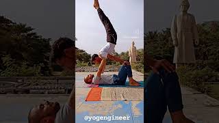 More you Explore inner life the more you manifest in world Acro Yoga #yoga #yogengineer#anandyatra