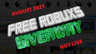 Free robux giveaway september 2021 (not live)