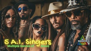 5 A.I. Singers in One Track - Multi-Genre - Pop/Rasta/Cowboy/Blues