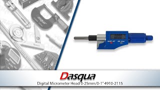 DASQUA DIGITAL MICROMETER HEAD 0-25mm/0-1 4910-2115 (RDG TOOLS)