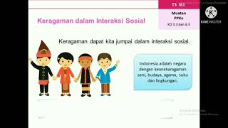 PPKN Kelas 5 Tema 3 Subtema 1 KD 3.3  |Keragaman dan interaksi sosial