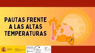 Recomendaciones del Ceadac frente a las altas temperaturas